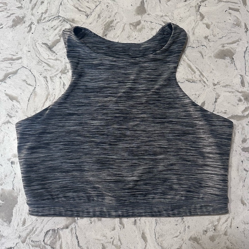Express EXP CORE Performance Racerback Sports Bra – Gray Heather (M)